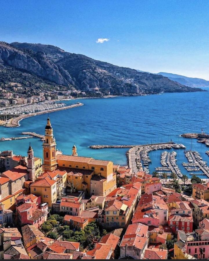 Le Vigia-Vue Mer-Terrasse-Climatisation-Parking Menton Buitenkant foto