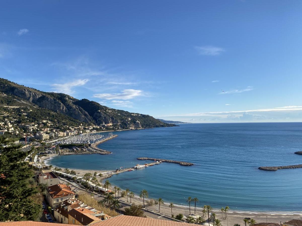Le Vigia-Vue Mer-Terrasse-Climatisation-Parking Menton Buitenkant foto