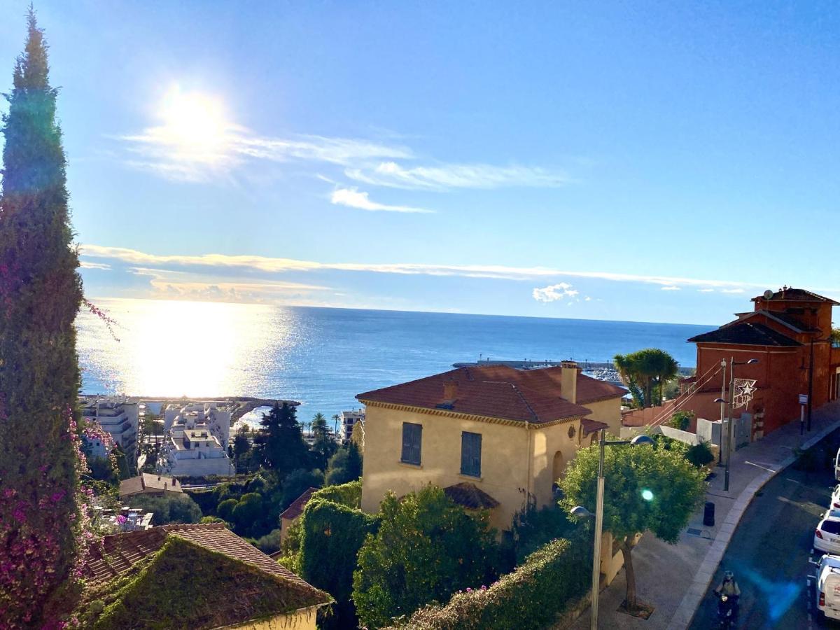 Le Vigia-Vue Mer-Terrasse-Climatisation-Parking Menton Buitenkant foto