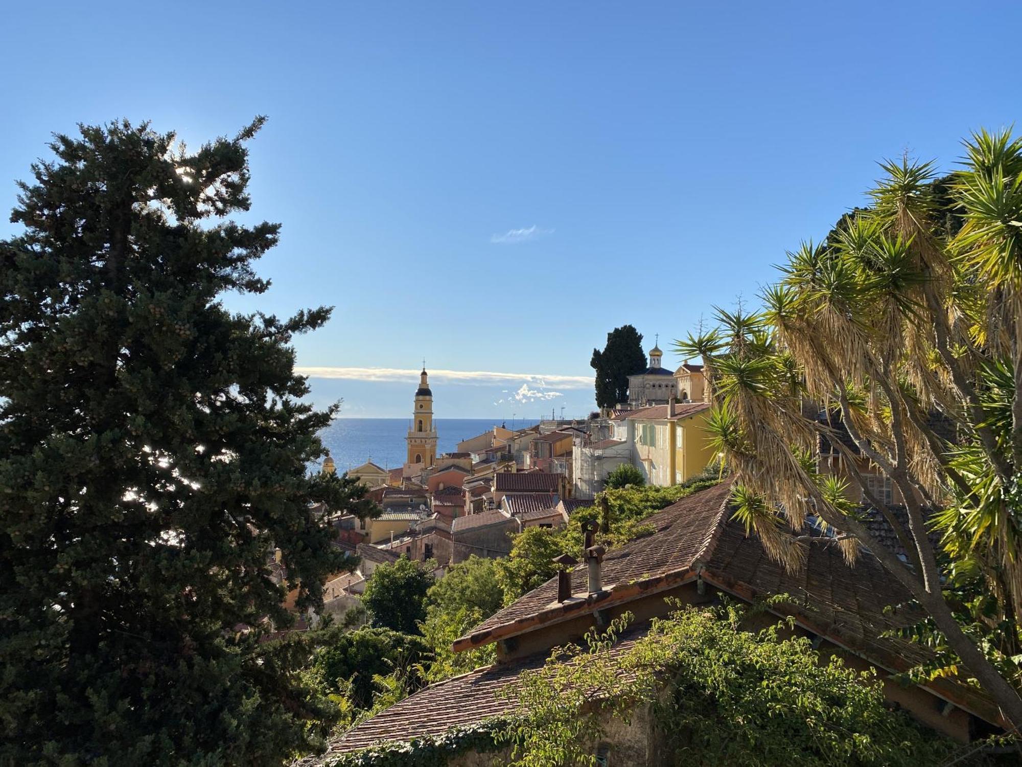 Le Vigia-Vue Mer-Terrasse-Climatisation-Parking Menton Kamer foto